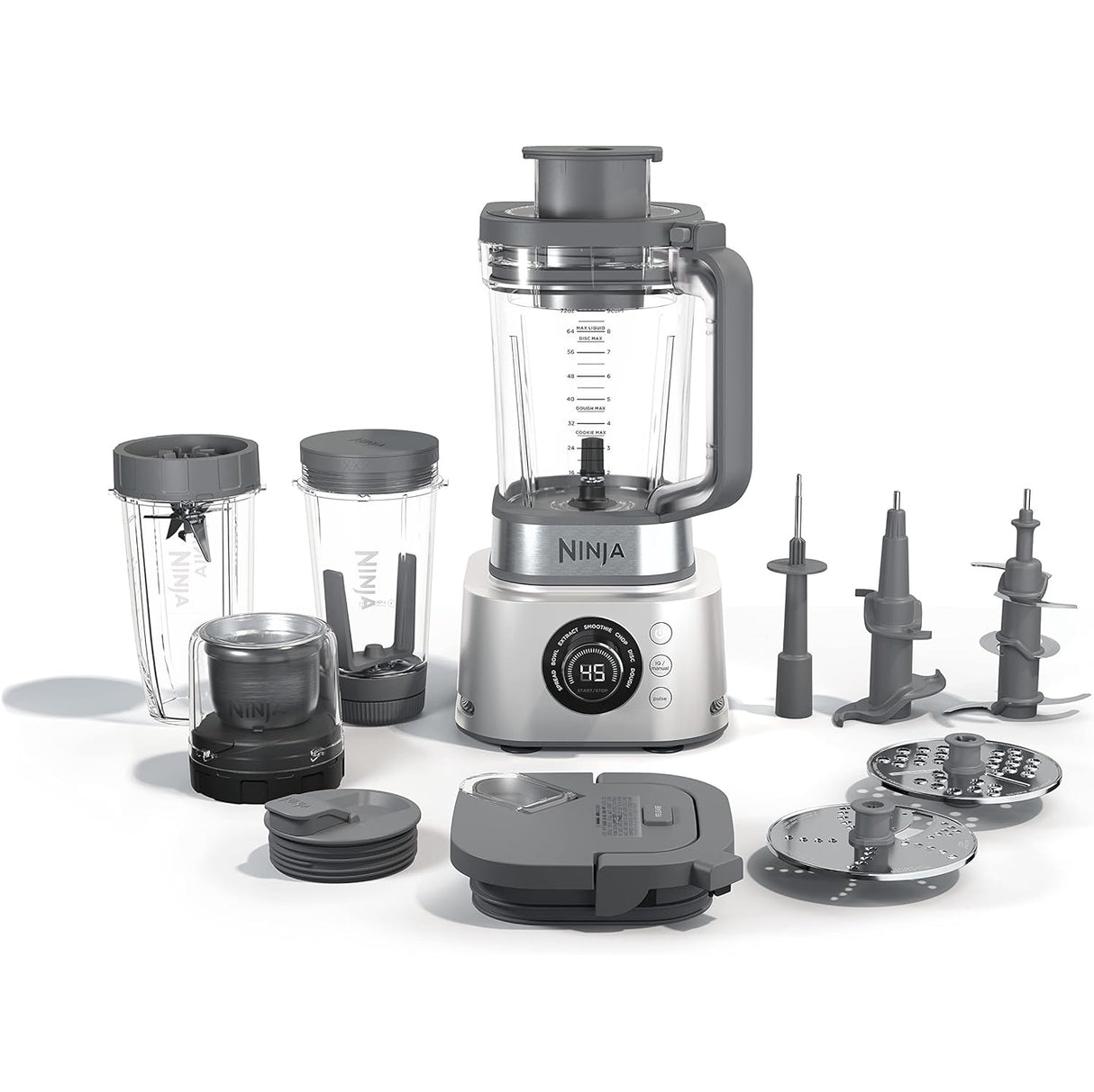 Ninja CB402 Foodi 5 in 1 Power Blender & Food Processor + XL Smoothie Maker & Nutrient Extraction Cup, 1200W motor
