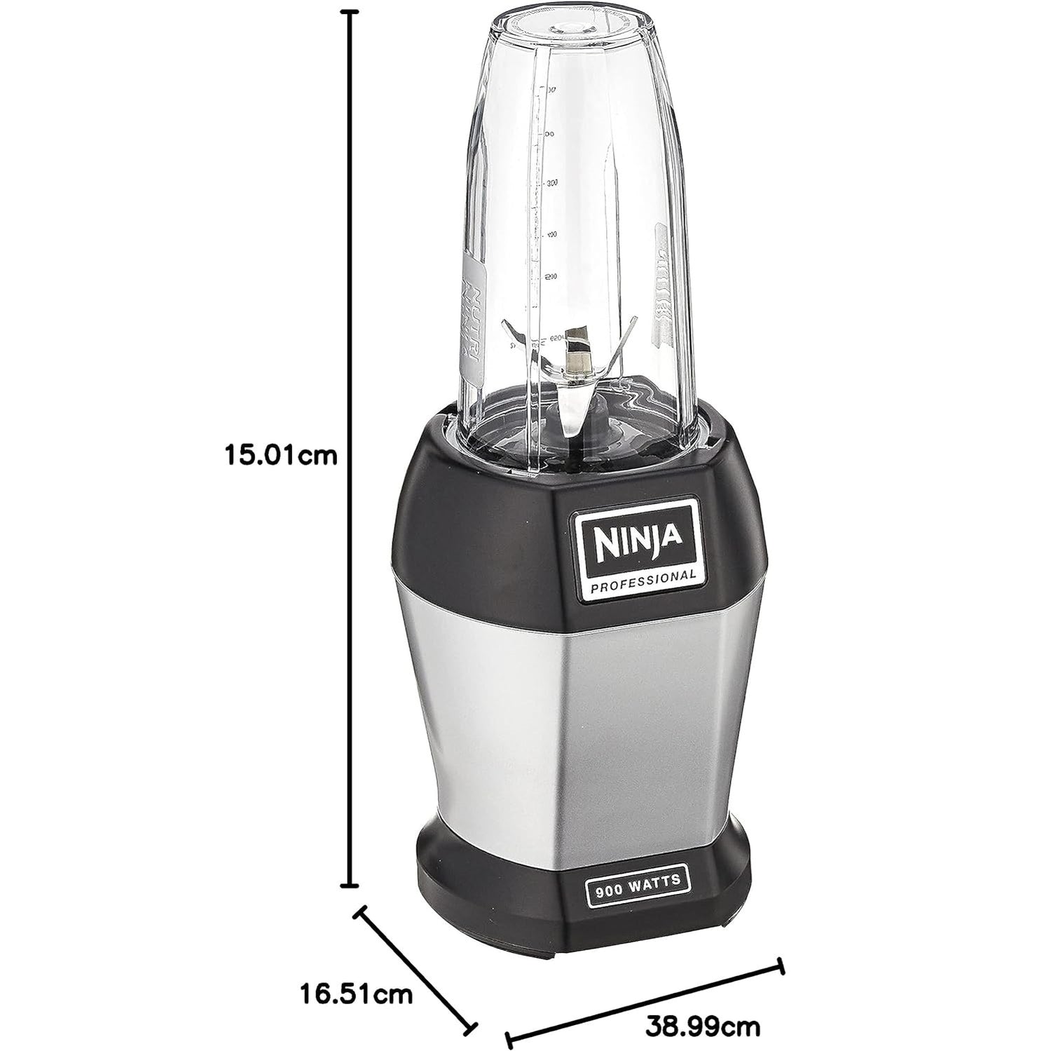 Ninja BL450 Personal Blender,Pro-Extractor Blades,2 On the Go Cups,500ml & 600ml,BPA Free,Recipe Book & powerful 900W