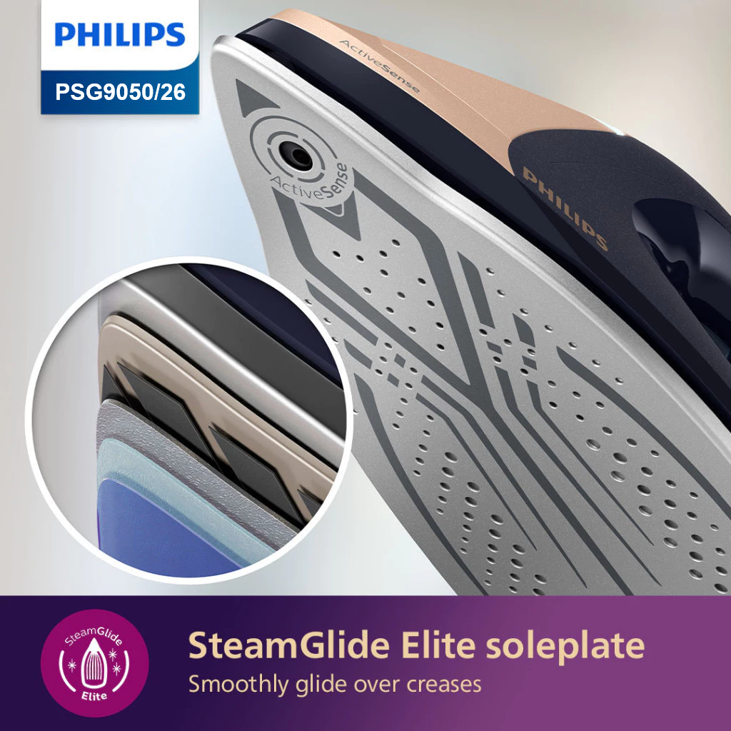 FREE Ironing Board + Philips PSG9050/26 | PSG9050 Steam Generator Iron (Perfectcare) 9000 Series 1.8L - Fabric Sensing Tech, No burns guaranteed
