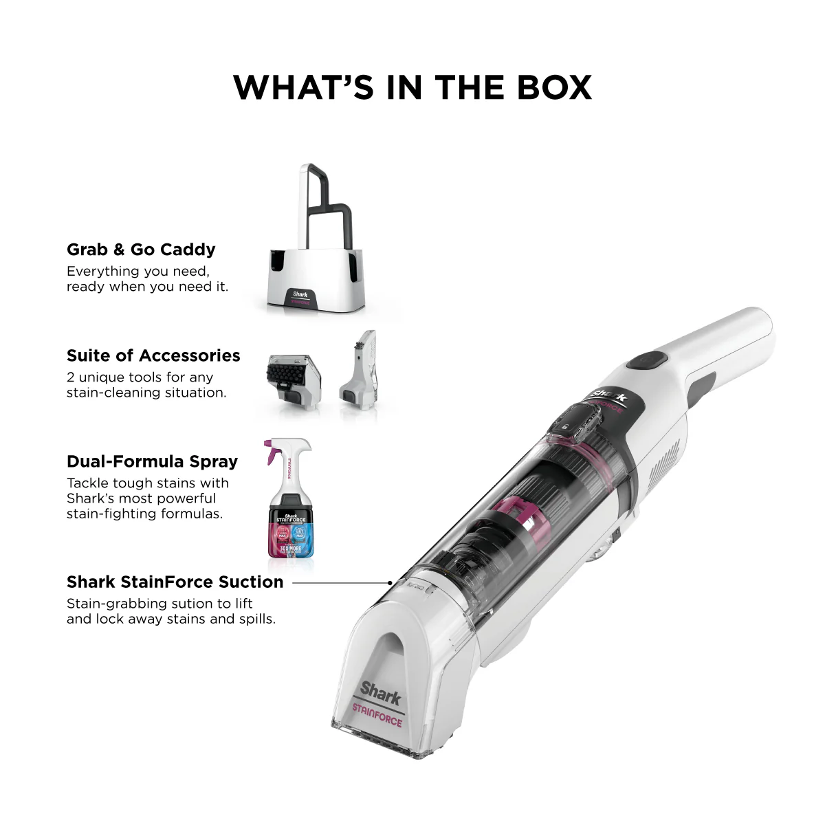 Shark HX100SM StainForce Cordless Spot Cleaner