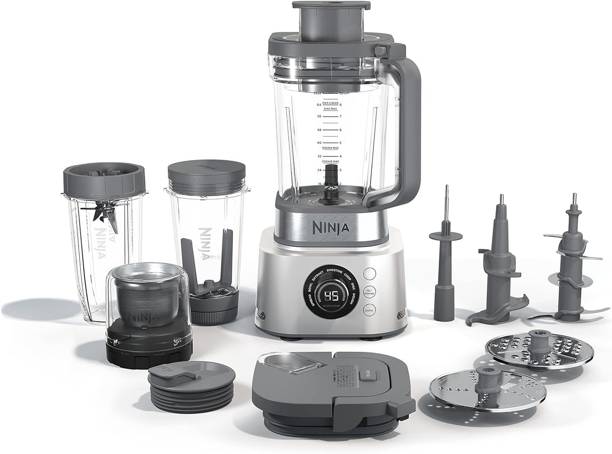 Ninja CB402 Foodi 5 in 1 Power Blender & Food Processor + XL Smoothie Maker & Nutrient Extraction Cup, 1200W motor