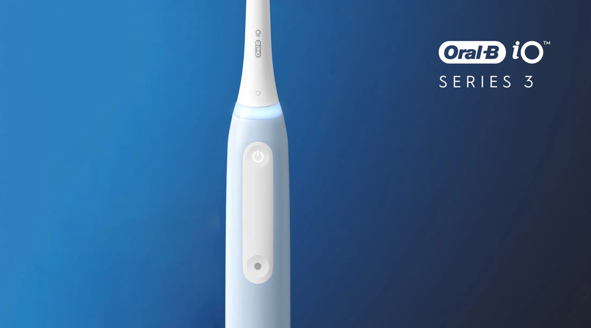 Oral-B IO Series 3 Electric Toothbrush iO3 3-Modes Refill Change Indicator Ultimate Clean Blue Powered by Braun