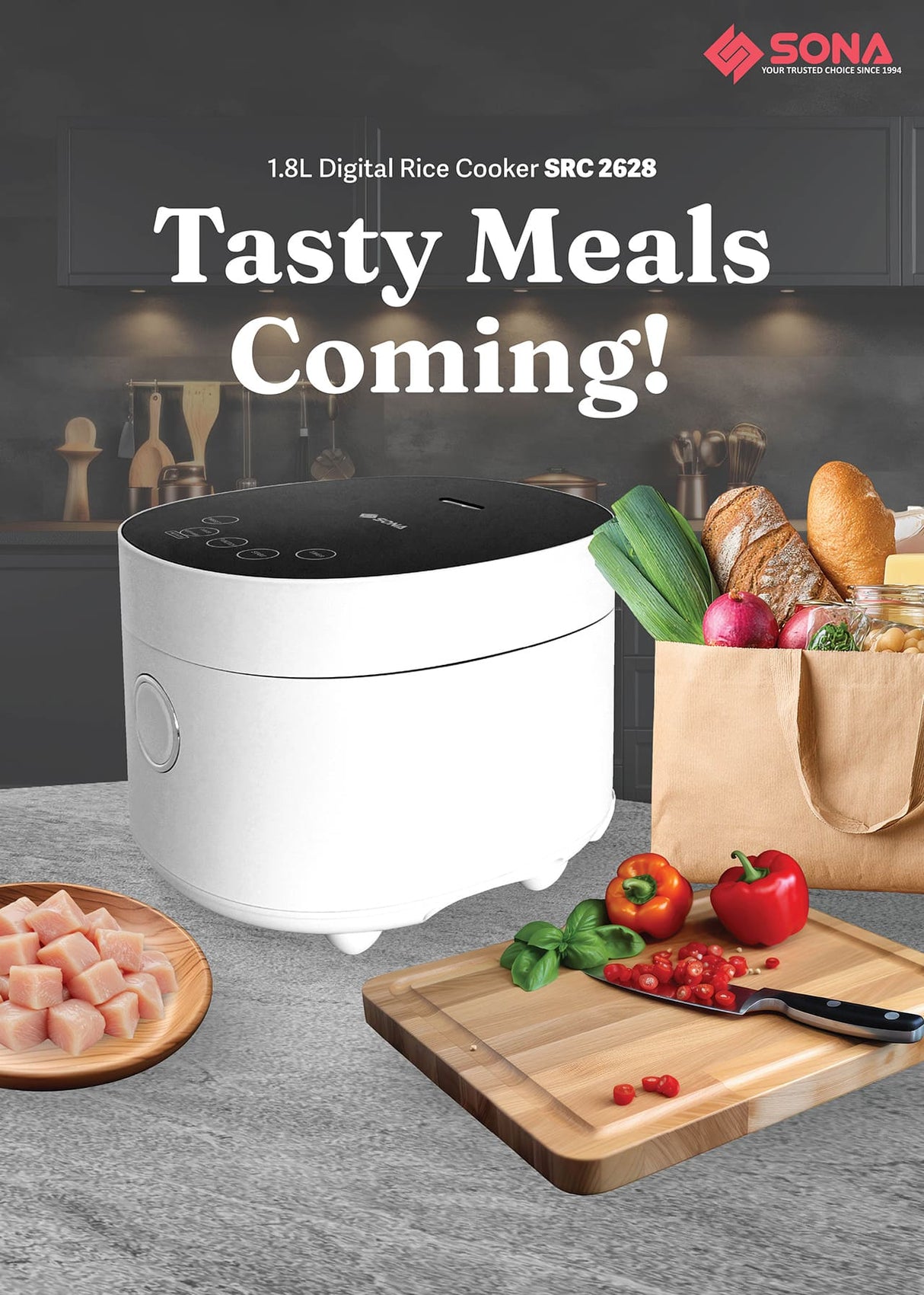 Sona SRC 2628 | SRC2628 Digital Rice Cooker 1.8L