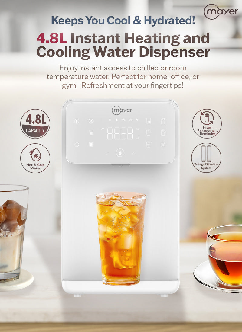Mayer MMIWD48C Instant Hot and Cold Water Dispenser with Filter 4.8L