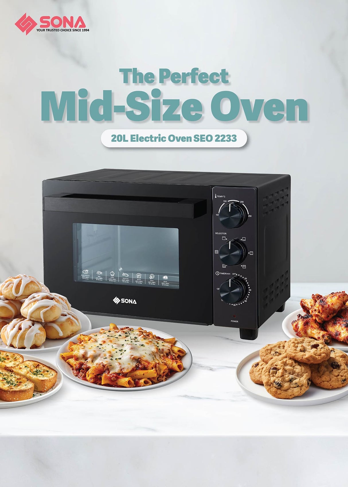 Sona SEO 2233 | SEO2233 Electric Oven 20L