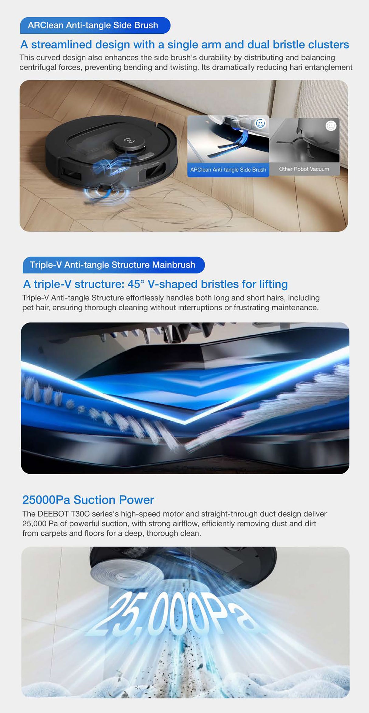 FREE 1 x Cleaning Solution + 1 x Antibacterial Buddy Kit - ECOVACS T30C MAX DLX71 Omni Robotic Vacuum Cleaner - 2 colors are available