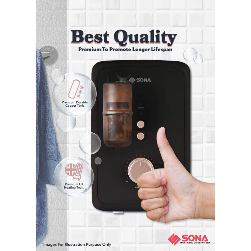 Sona SWH 2908 | SWH2908 Instantaneous Water Heater 3300W
