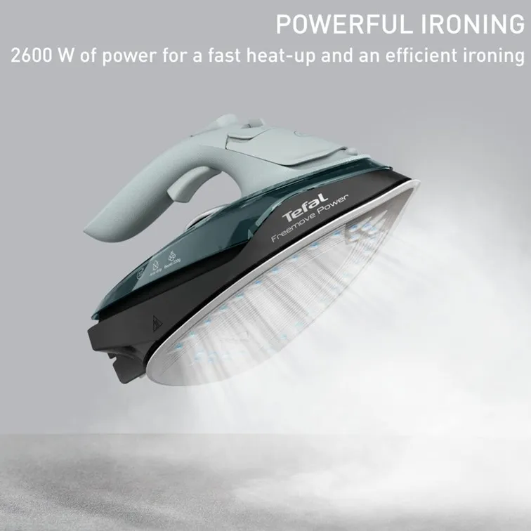 Tefal FV6672 Freemove Power Cordless Steam Iron – Powerful 2830W, Lightweight, Smart Auto-Off, Anti-Drip, Anti-Scale