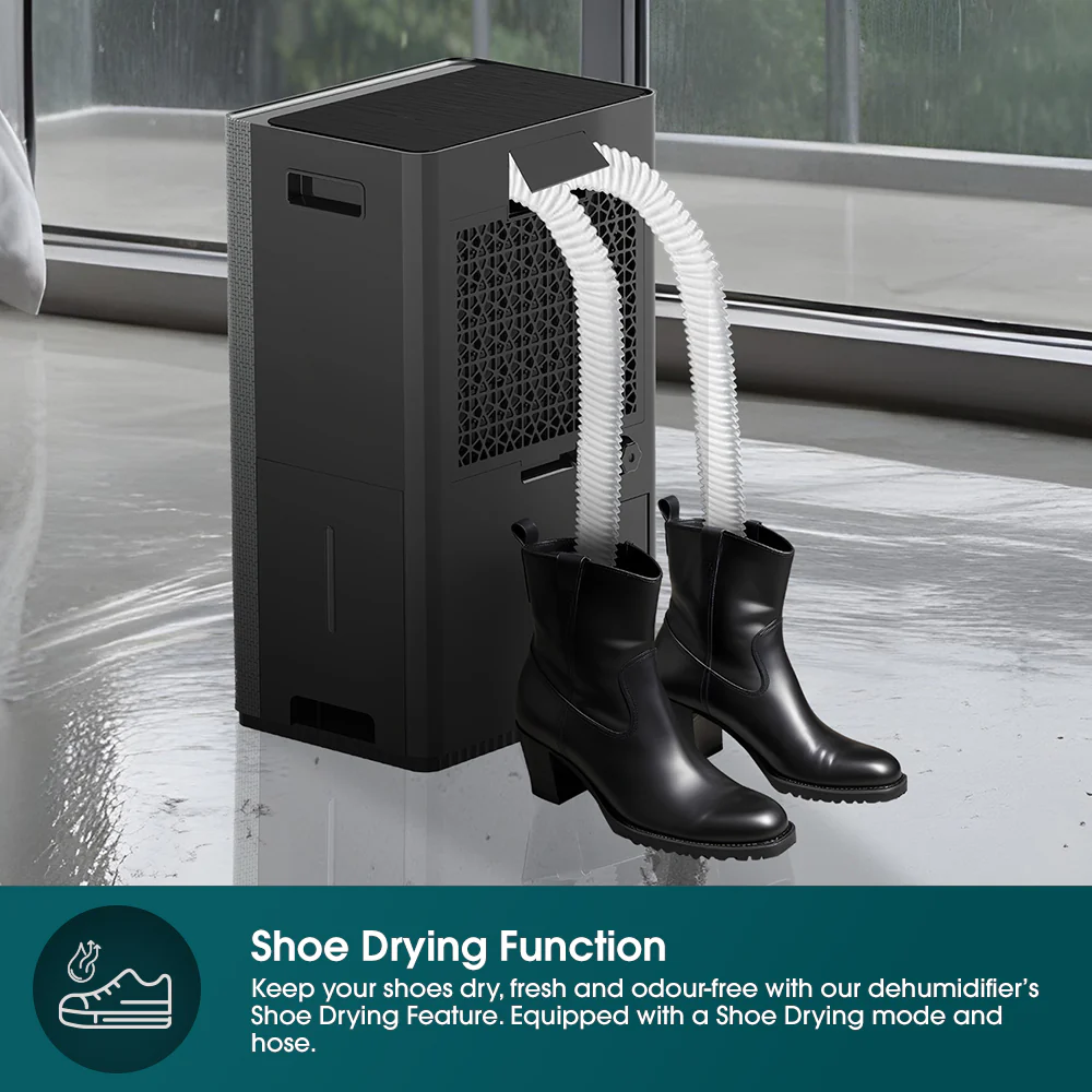 Europace EDH8400DGY DC Smart Pure Dehunidifier + Shoe Dryer + Laundry Dryer + UV + HEPA Filter (5-in-1) - 40L