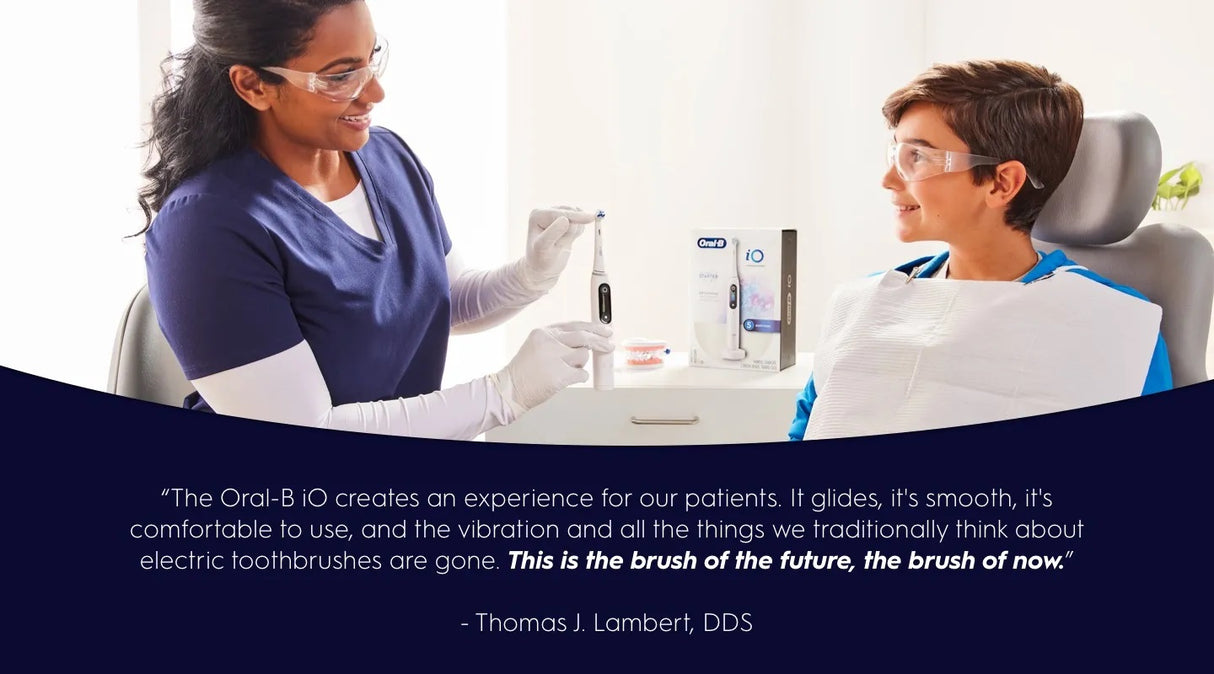 Oral-B IO Series 3 Electric Toothbrush iO3 3-Modes Refill Change Indicator Ultimate Clean Blue Powered by Braun