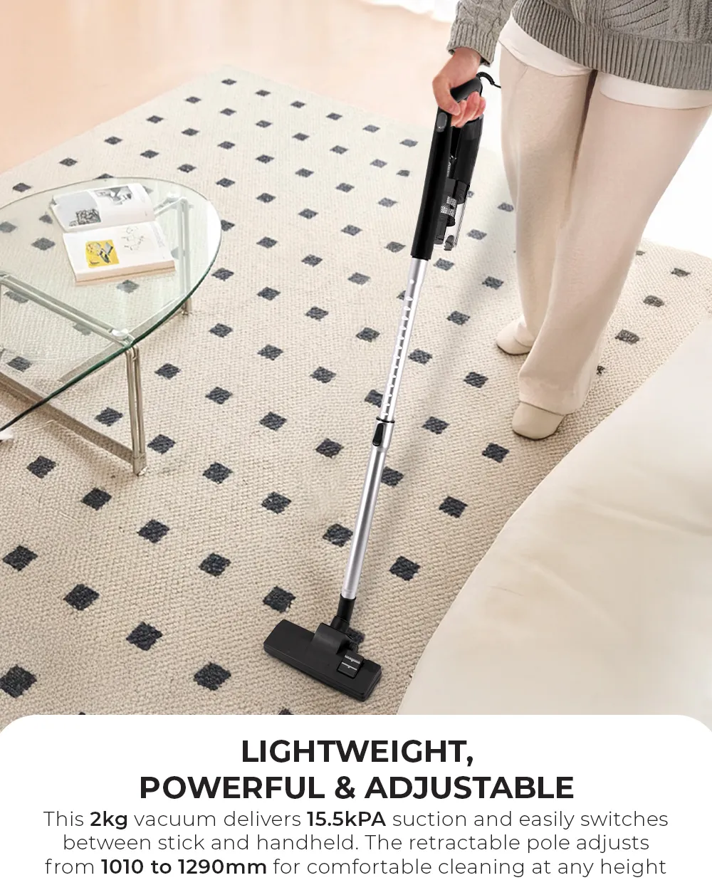 NNIO N6670SVC Corded Stick Vacuum Cleaner