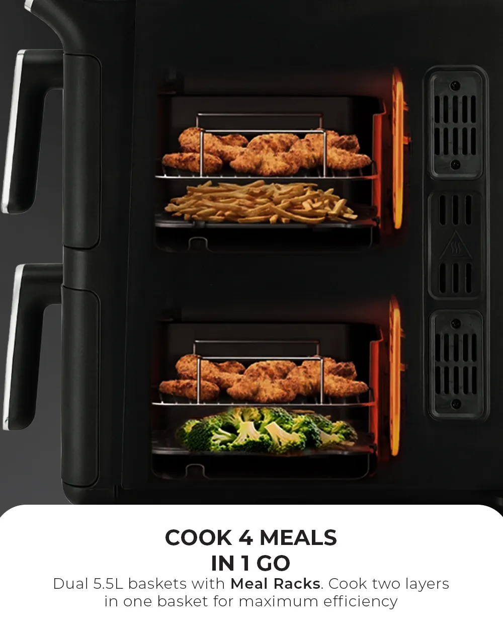 NNIO KRISPYDUO Dual Zone Digital Air Fryer 11L