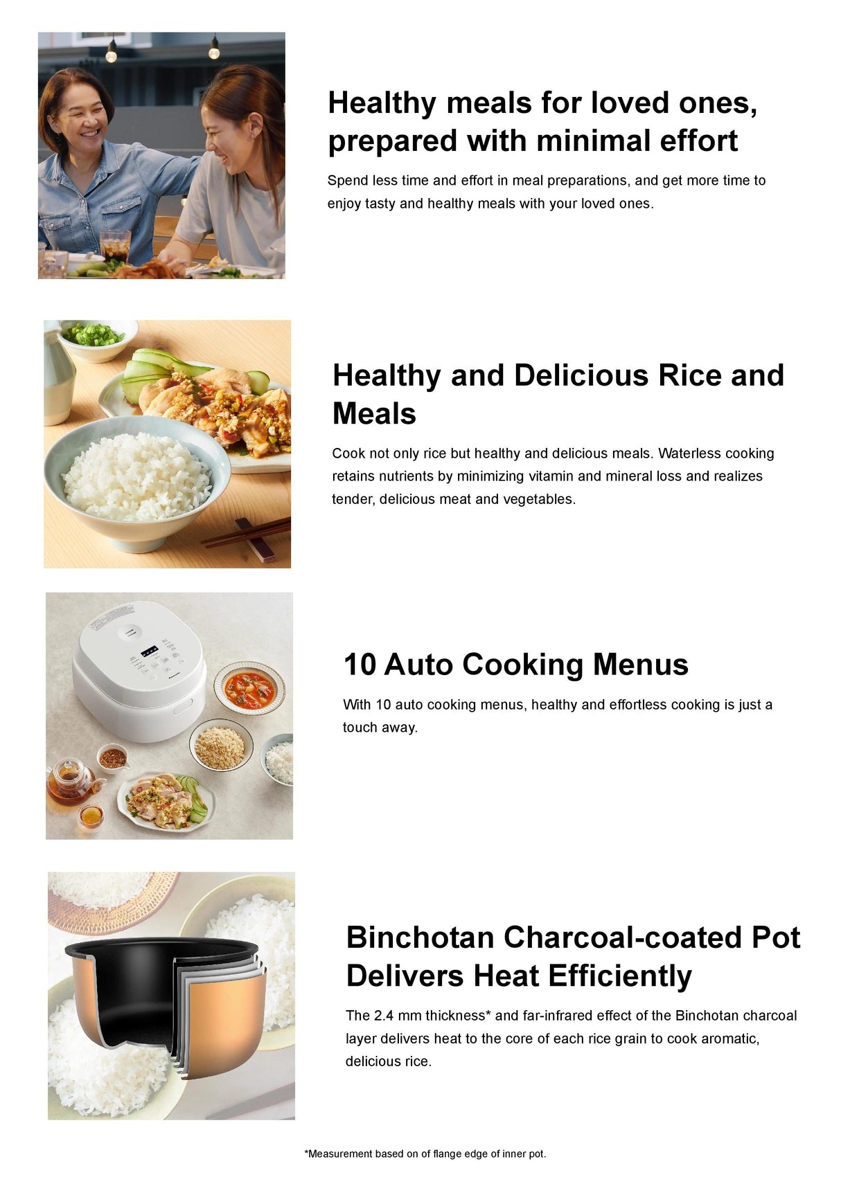 Panasonic SR-DL104WSH Microcomputer Rice Cooker 1L