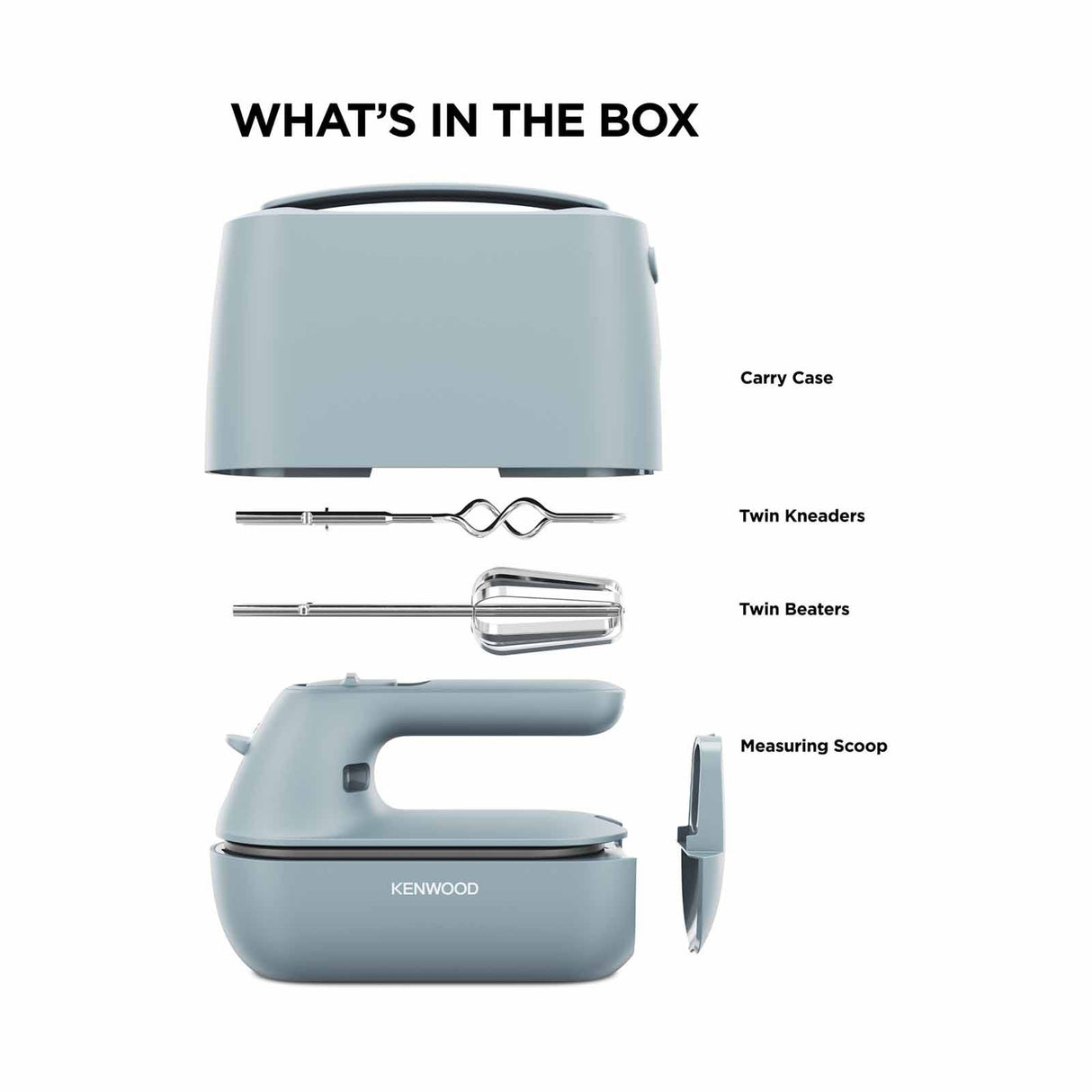 Kenwood HMP40.000GY QuickMix Go - Storm Blue Hand Mixer