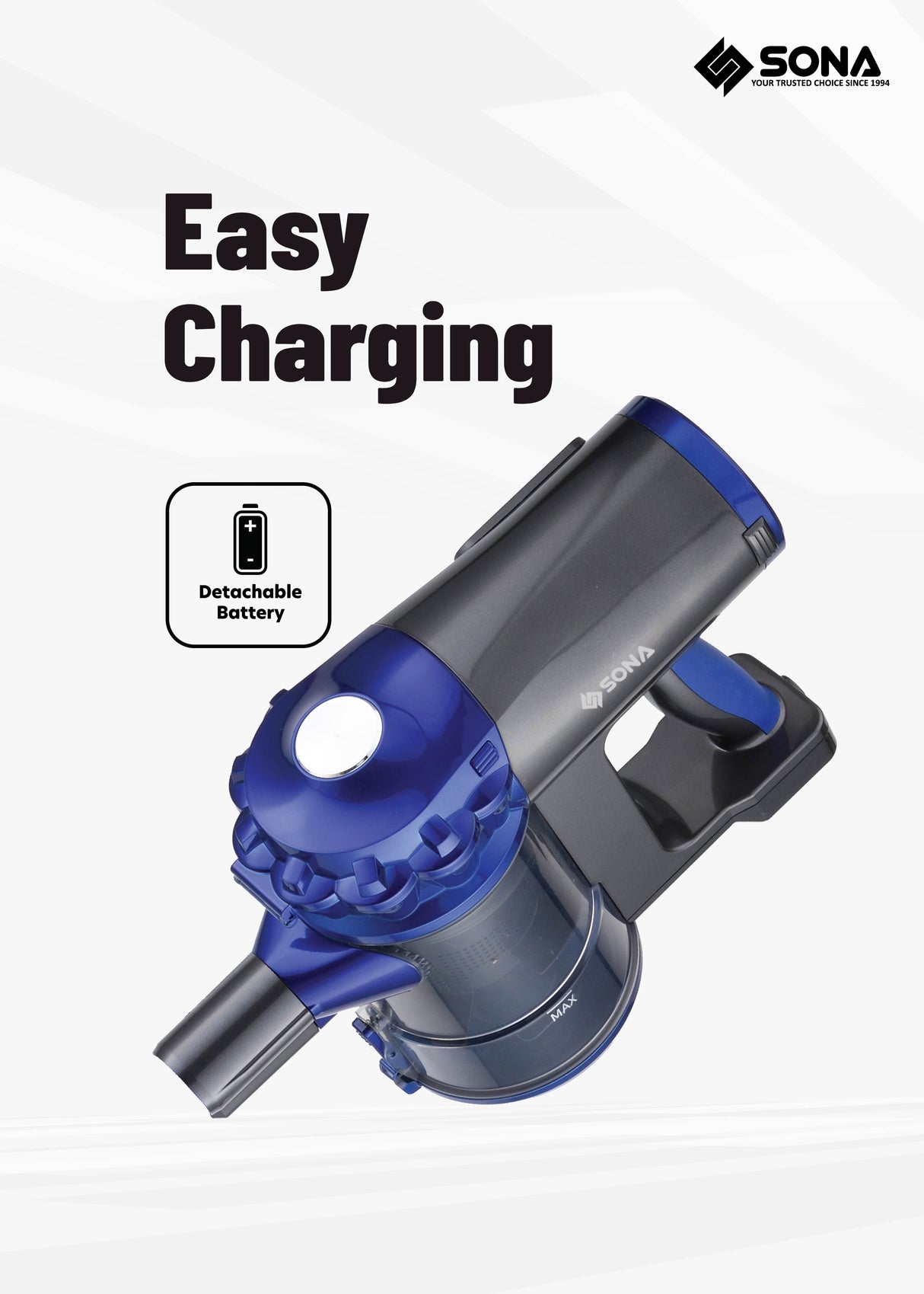 Sona SVC 6820 | SVC6820 Cordless Handheld Vacuum 150W