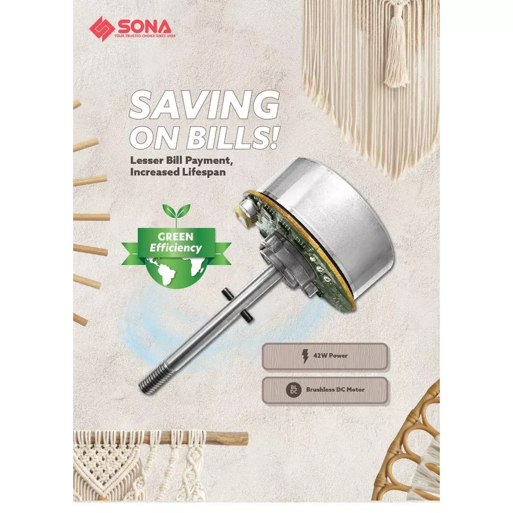 Sona SFS 9028DC | SFS9028DC Remote DC Stand Fan With WiFi 16 Inch