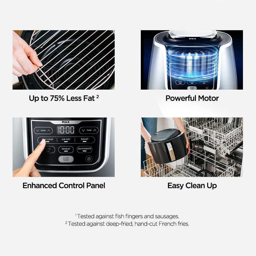 Ninja AF160 Air Fryer Max 5.2L, Digital Airfryer, Cooks, Crisps, Roasts, Bakes, Reheats and Dehydrates