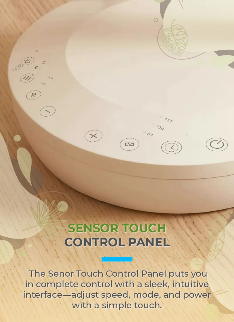 Mistral MHV1012DRW-G DC High Velocity Desk Fan With WIFI & Remote 10 Inch