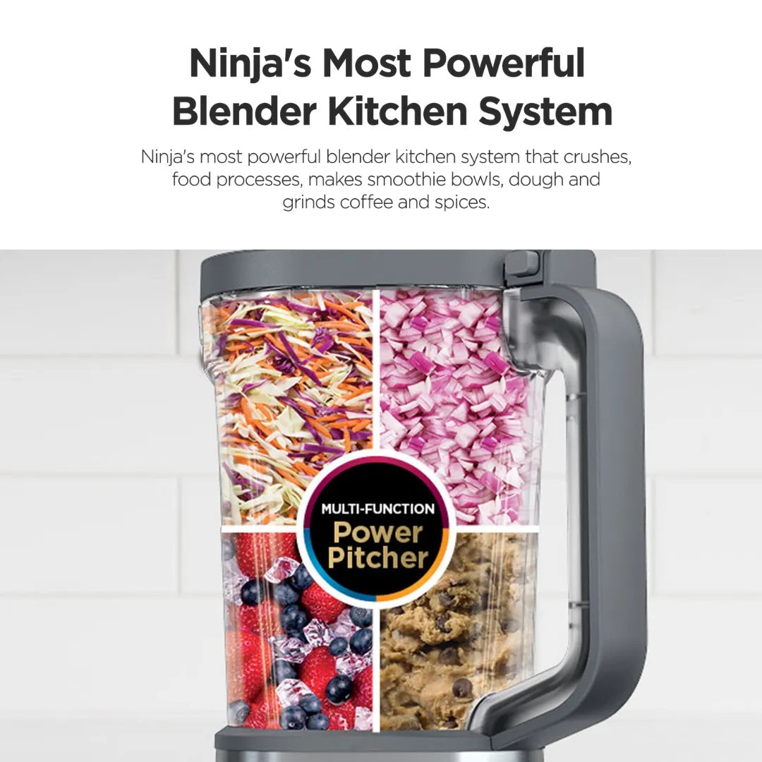Ninja CB402 Foodi 5 in 1 Power Blender & Food Processor + XL Smoothie Maker & Nutrient Extraction Cup, 1200W motor