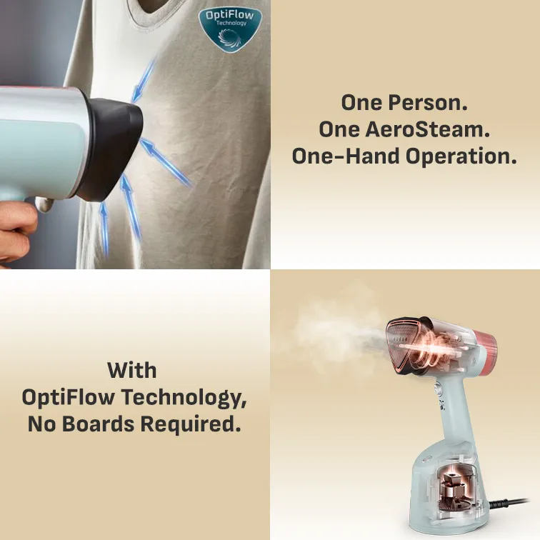 Tefal DT9814 Aerosteam Handheld Garment Steamer 1400W