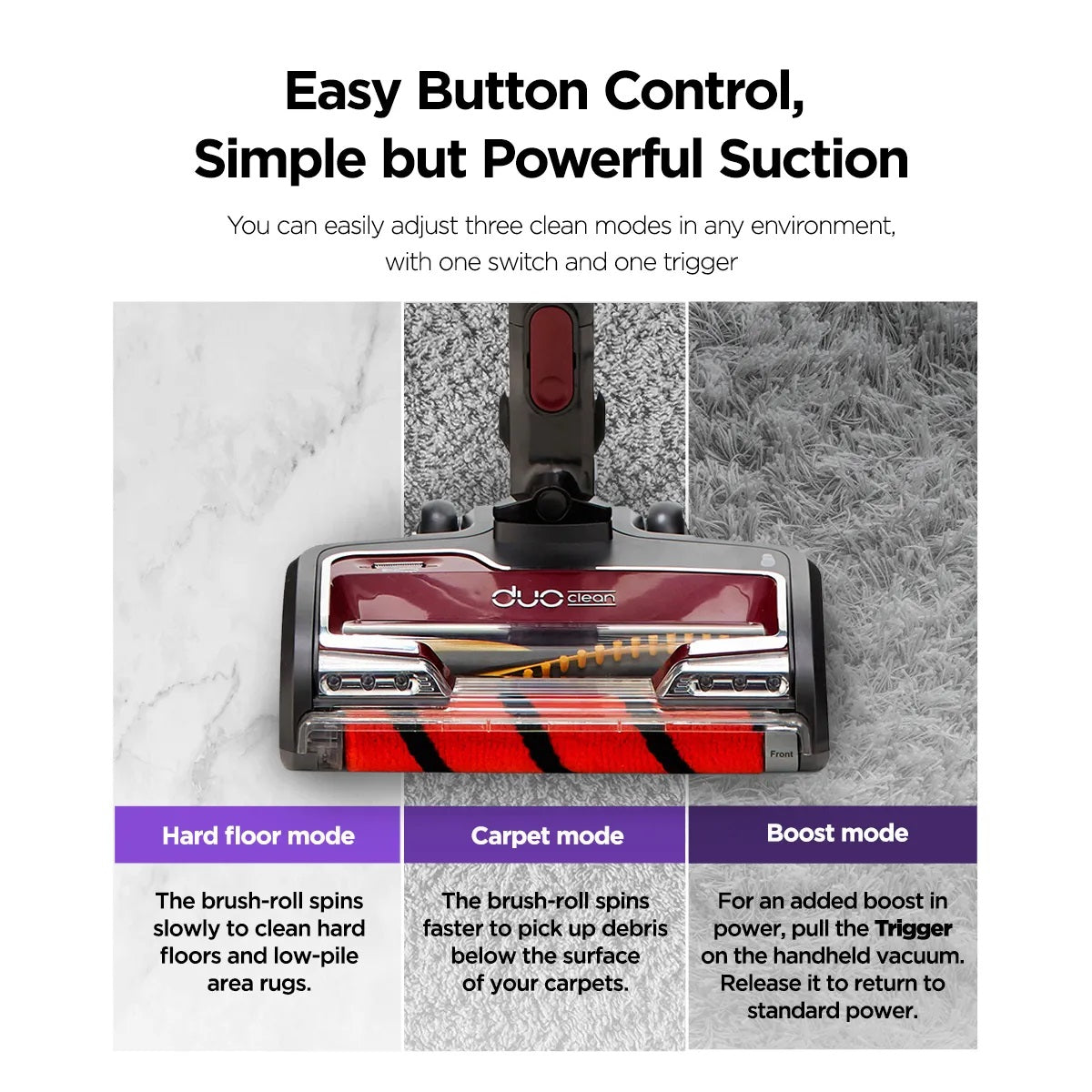 Shark IZ202 Cordless Stick Vacuum Cleaner with Anti Hair Wrap, Up To 40 mins run-time, Self cleaning brush, LED lights