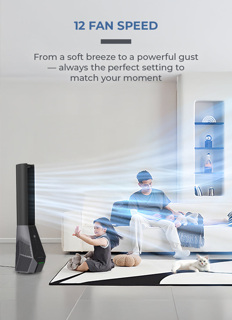 Mistral MBFAP4236DRW DC Blade Free Fan with Wifi & Remote 42 Inch