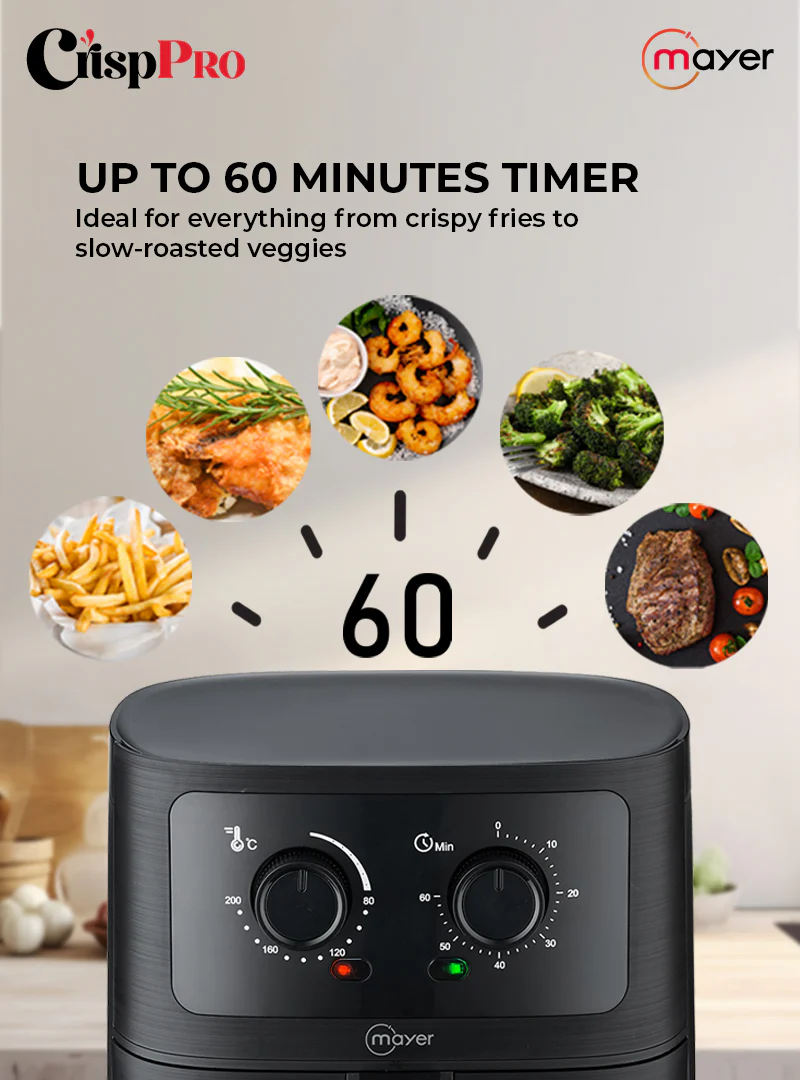 Mayer MMAF452 CrispPRO Analog Air Fryer 4.5L