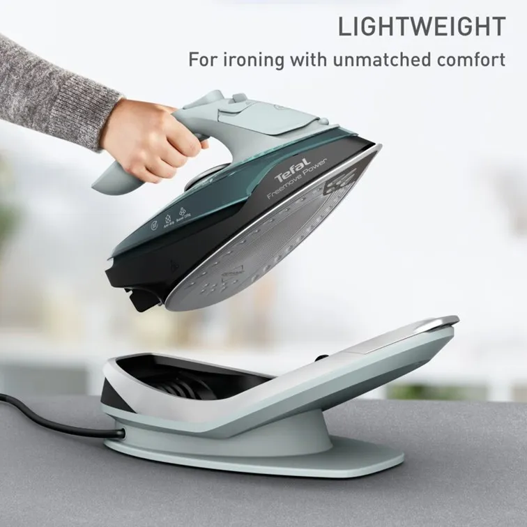Tefal FV6672 Freemove Power Cordless Steam Iron – Powerful 2830W, Lightweight, Smart Auto-Off, Anti-Drip, Anti-Scale