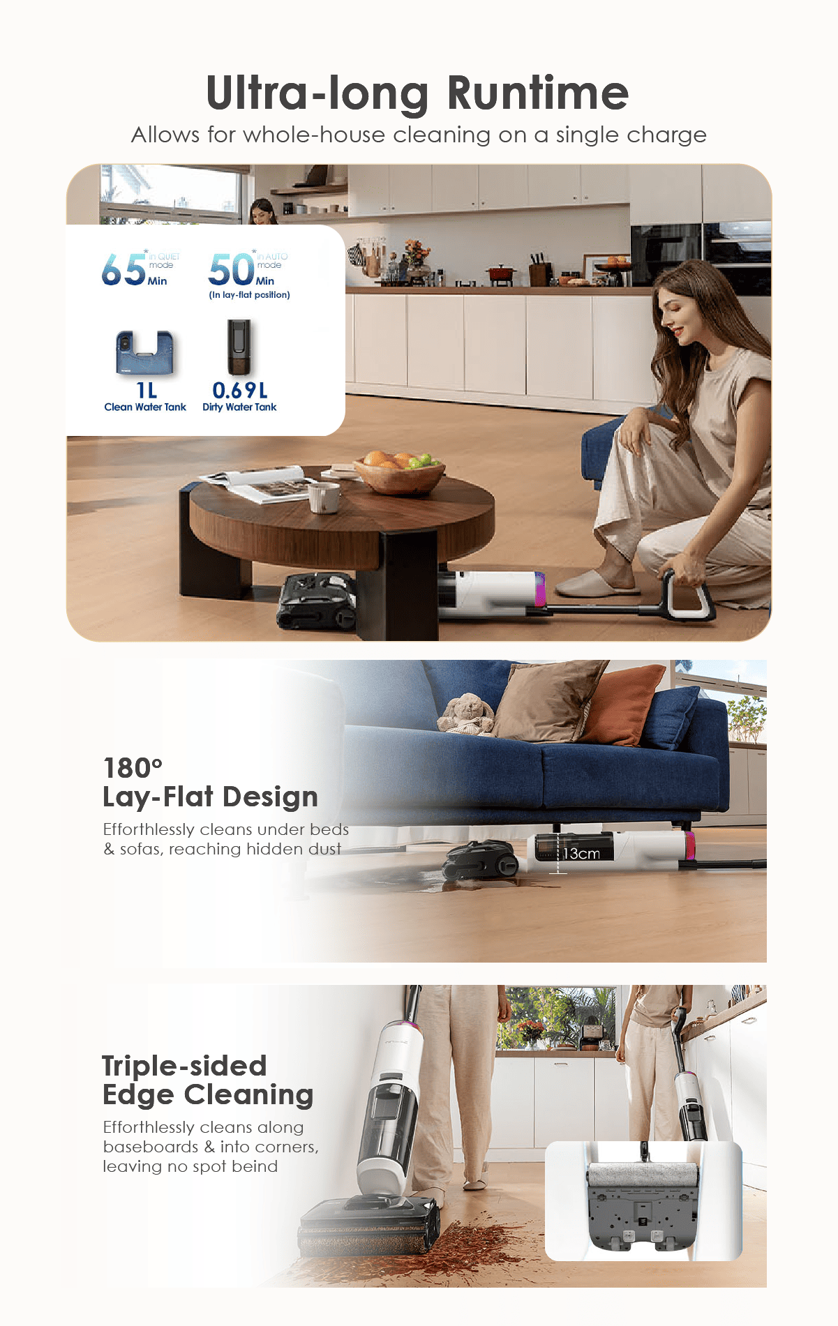 FREE 2 x Cleaning Solution - Tineco Floor One S7 Stretch Max Smart Floor Washer Vacuum Cleaner