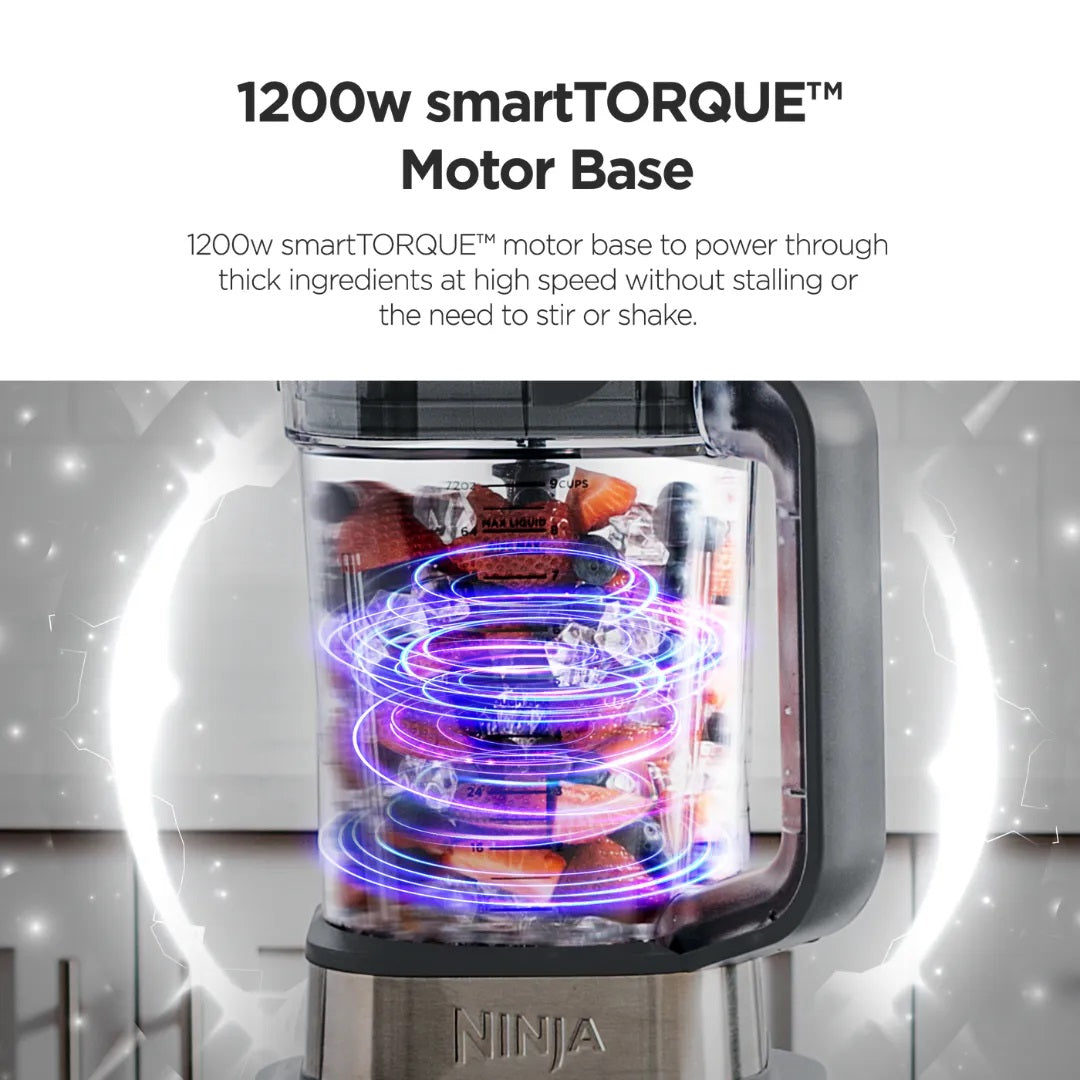 Ninja CB402 Foodi 5 in 1 Power Blender & Food Processor + XL Smoothie Maker & Nutrient Extraction Cup, 1200W motor