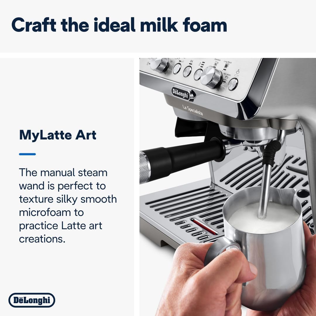 FREE Coffee Glasses Worth $59.80 - Delonghi EC9255.M La Specialista Arte Evo - Pump Espresso Coffee Machines