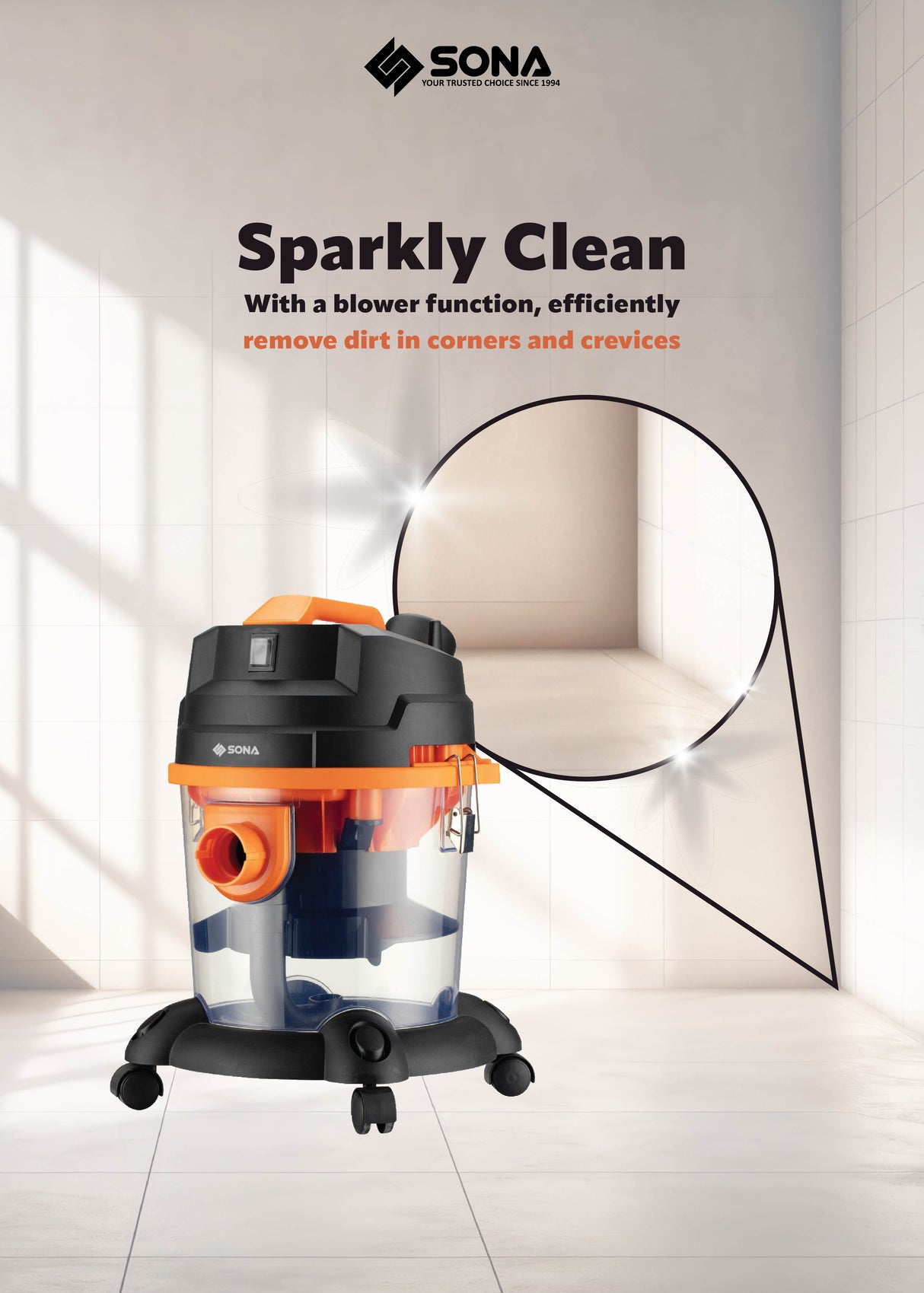 Sona SVC 6880 | SVC6880 Water Filtration Vacuum Cleaner