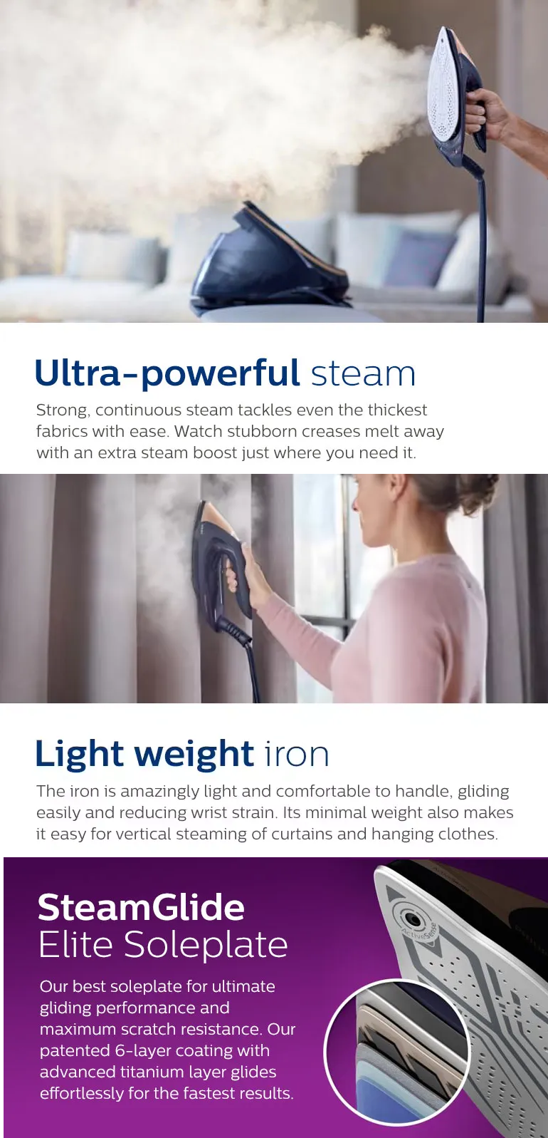 FREE Ironing Board + Philips PSG9050/26 | PSG9050 Steam Generator Iron (Perfectcare) 9000 Series 1.8L - Fabric Sensing Tech, No burns guaranteed