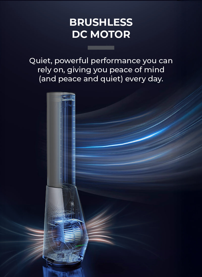 Mistral MBFAP4236DRW DC Blade Free Fan with Wifi & Remote 42 Inch