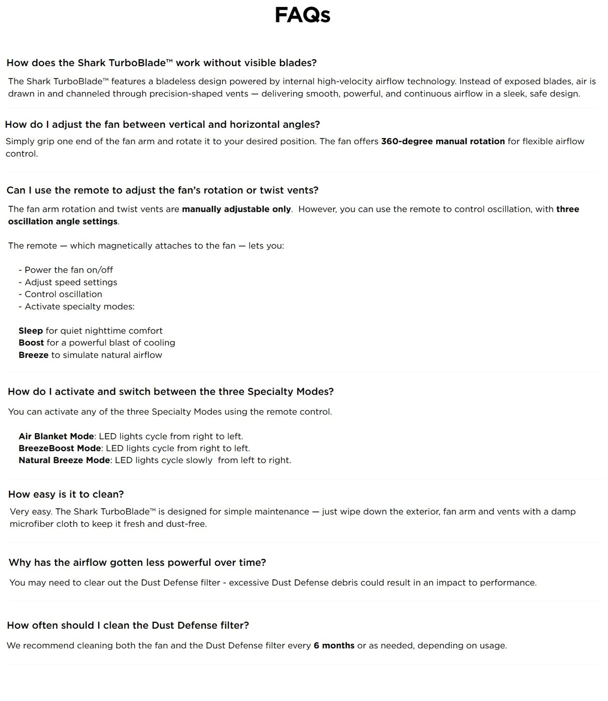 Shark TurboBlade™ TF200 | TF200SM Ultra-Customizable Bladeless DC Tower Fan - 2 Colors available