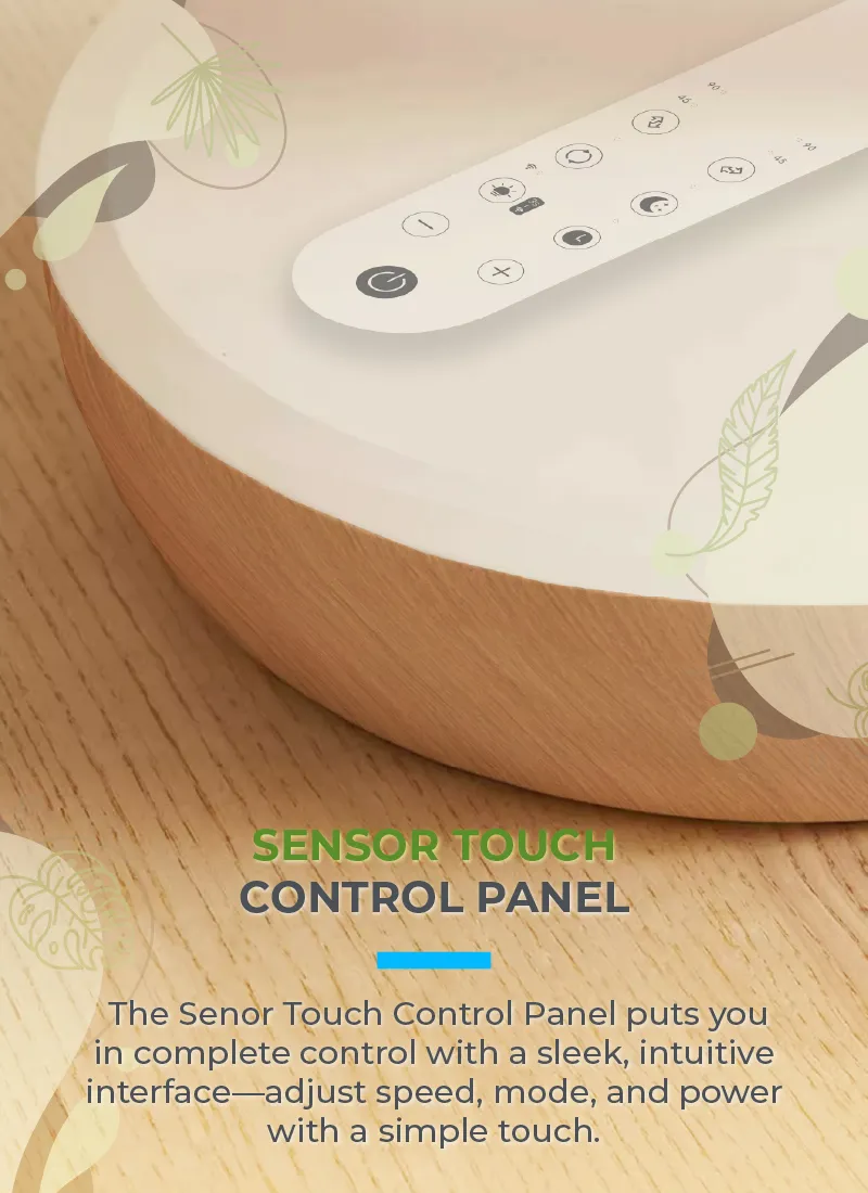 Mistral MHV1424DRW-G DC High Velocity Stand Fan with WIFI & Remote 14 Inch