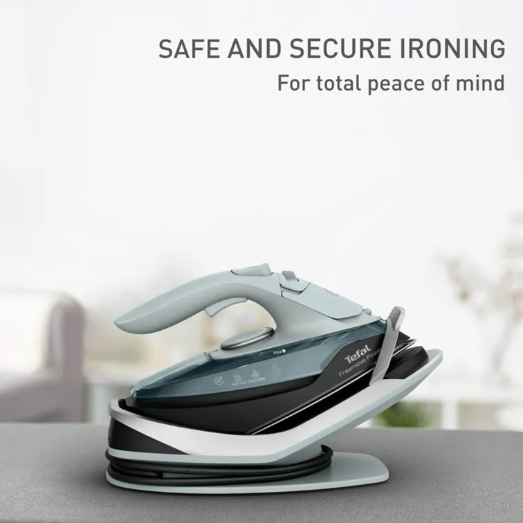 Tefal FV6672 Freemove Power Cordless Steam Iron – Powerful 2830W, Lightweight, Smart Auto-Off, Anti-Drip, Anti-Scale