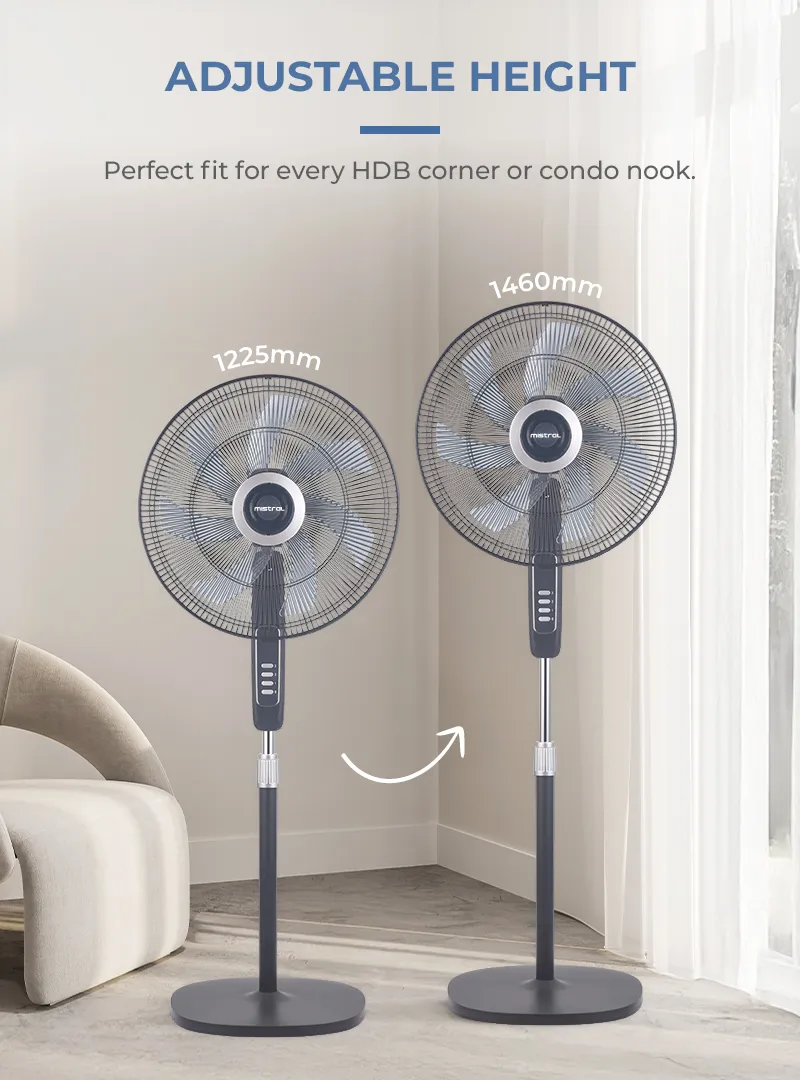 Mistral MSF1842D-BK DC Stand Fan 18 Inch