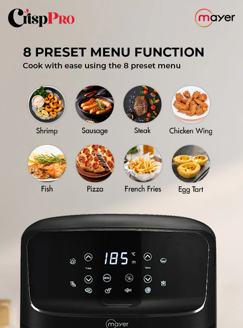 Mayer MMAF450D CrispPRO Digital Air Fryer 4.5L