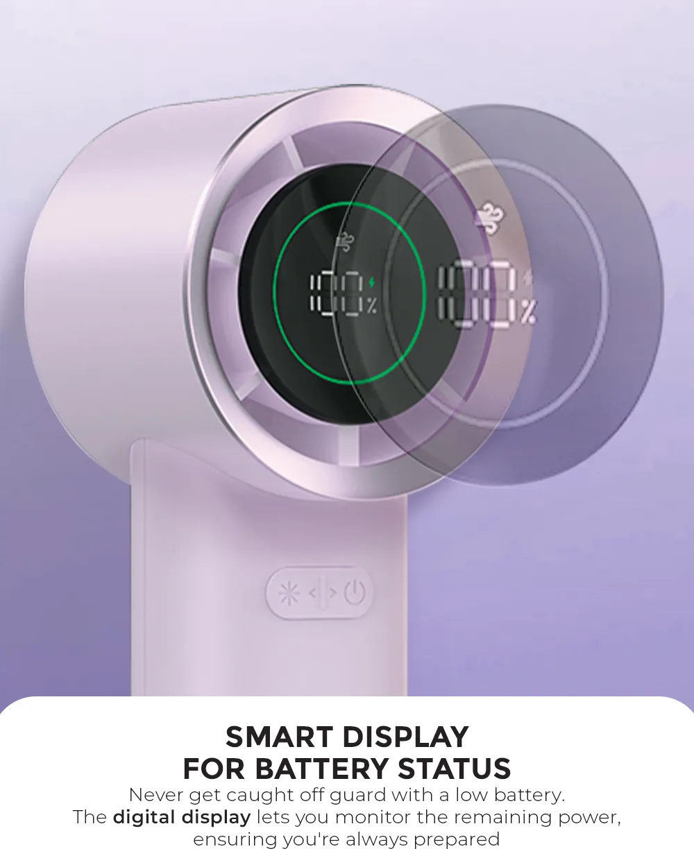 NNIO U-PRO High Speed Portable Handheld Fan