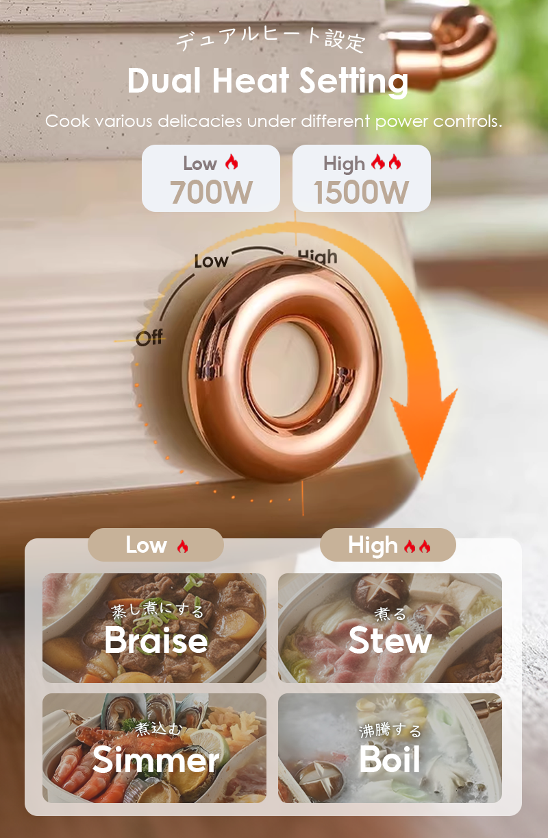 Iona GLS201 Removable Dual Flavor Tabletop HotPot 5L