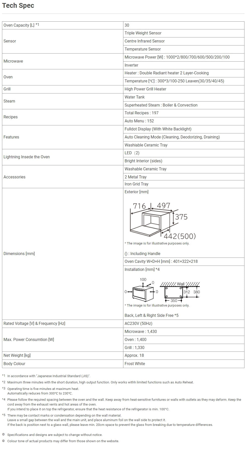 Hitachi MRO-W1000YS Steam Microwave Oven 30L