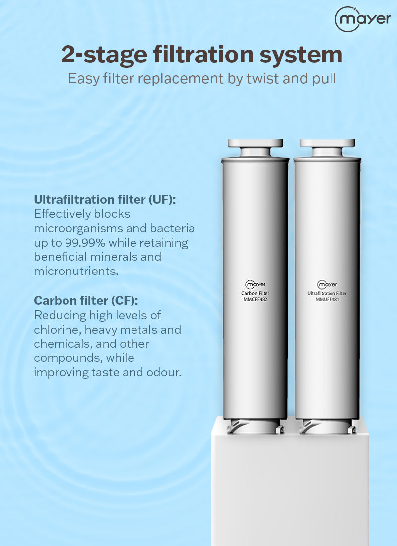 Mayer MMIWD48C Instant Hot and Cold Water Dispenser with Filter 4.8L