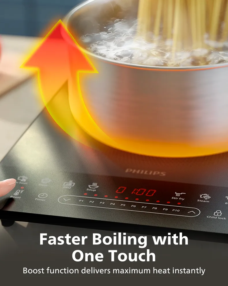 Philips HD5850/98 Induction Cooker 5000 Series 2000W with Free Pot