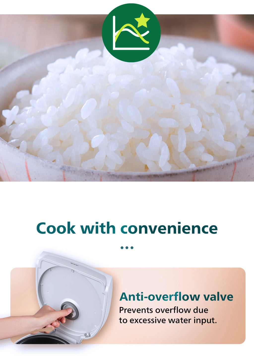 Philips HD4515/67 Digital Rice Cooker 1.8L