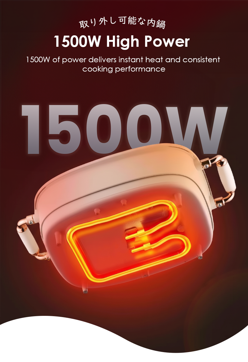 Iona GLS201 Removable Dual Flavor Tabletop HotPot 5L