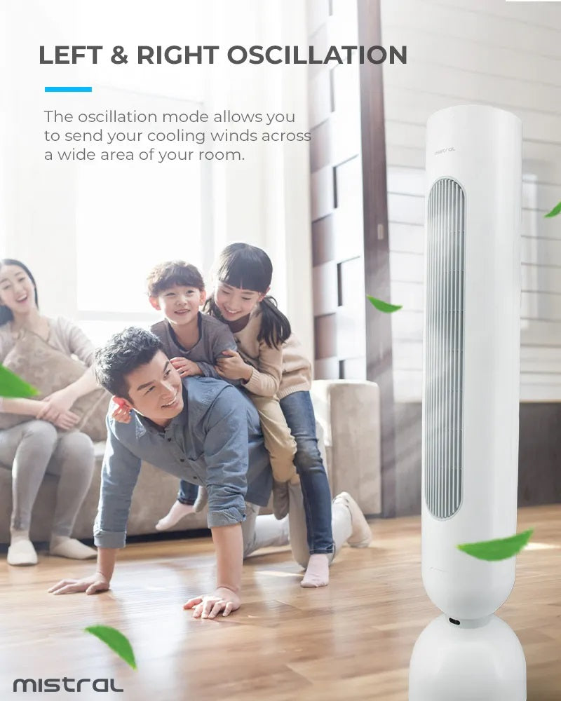 Mistral MFD4308DR DC Tower Fan With Remote Control 43 Inch
