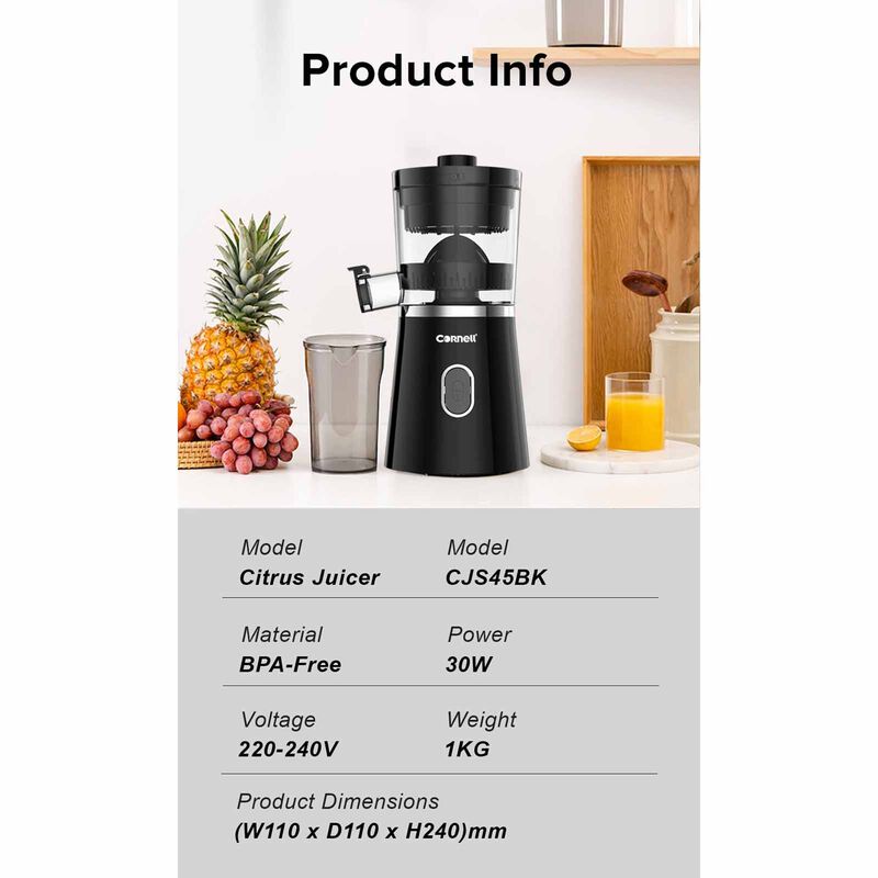 Cornell CJS45BK Citrus Juicer