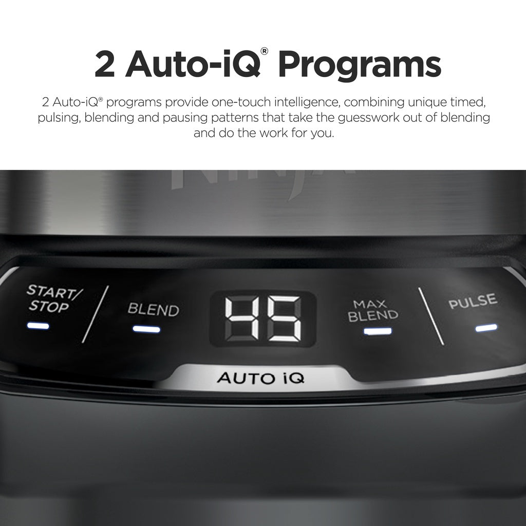 Ninja BN500 Nutri Blender Pro, Auto-iQ & Pro Extractor Blade , 3 On the Go cups, 1000W motor Crush Ice, Smoothie maker