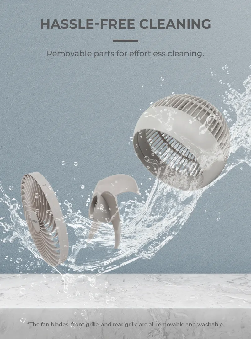 Mistral MHV619DRC DC High Velocity Desk Fan with Remote 6 Inch